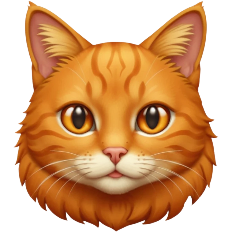 cat in the appel emoji