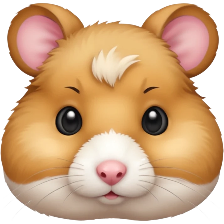 An cute hamster face emoji
