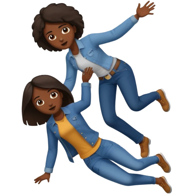 I want a man tripping a girl over and the girl falling to the floor emoji