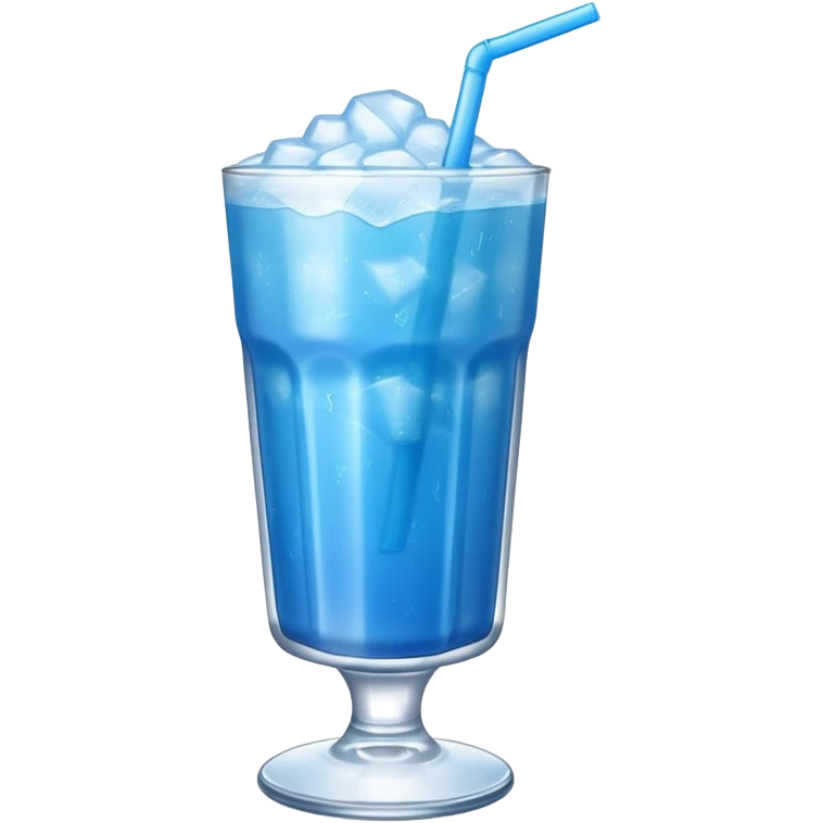 Blue frozen drink emoji