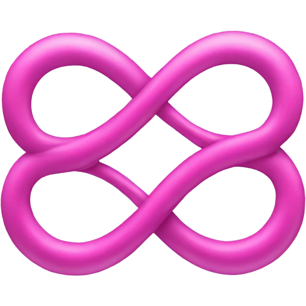 Infinity symbol pink emoji