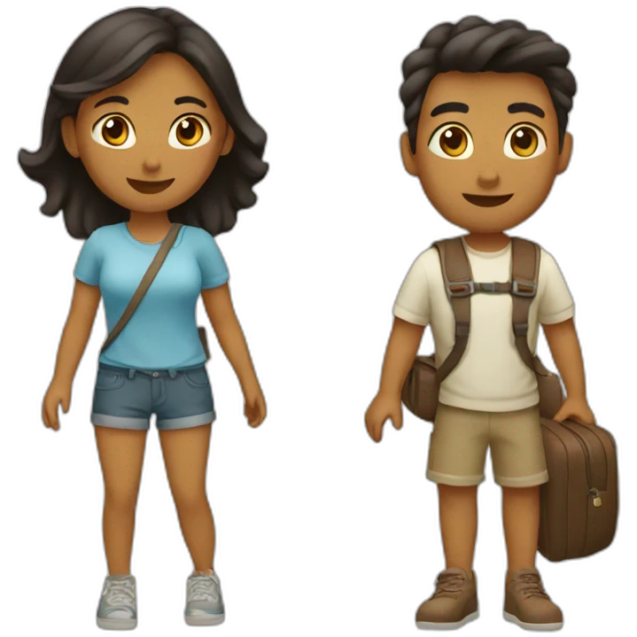 couple love travel emoji