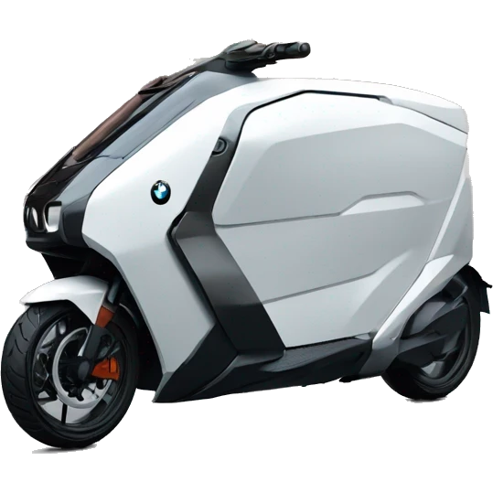 futuristic DELIVERY vehicle covered car bike bmw c1 bmwc1 emoji