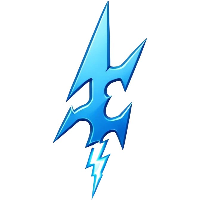 Évolution foudre de zeus trident emoji