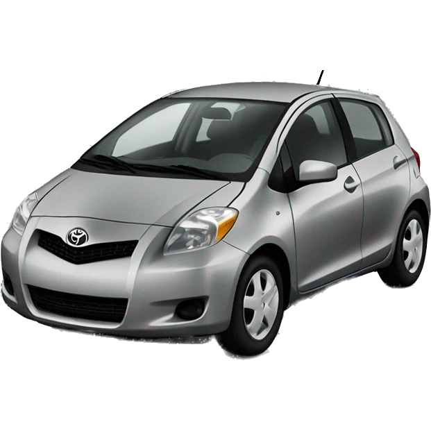 toyota yaris 2009 hatchback 5 doors mid dark gray emoji