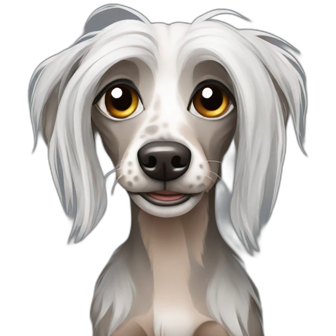 Chinese Crested homeless  emoji