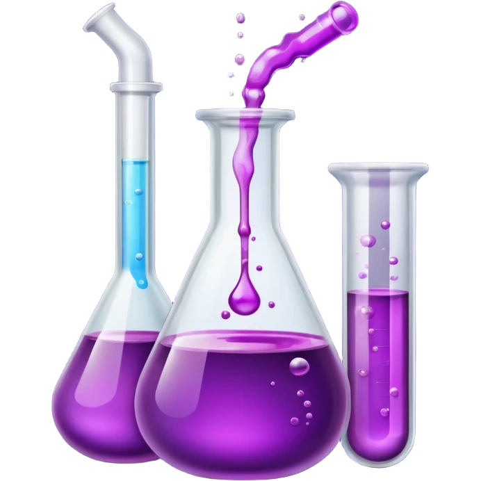 purple chemical flask test tube emoji