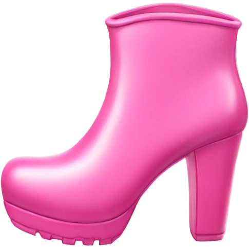 Pink boots  emoji