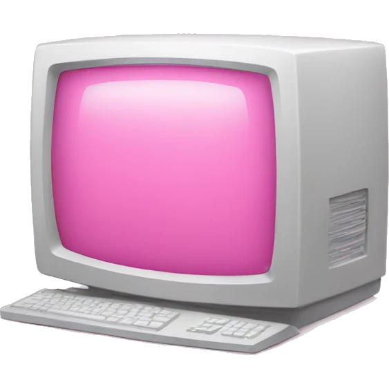 pink computer emoji