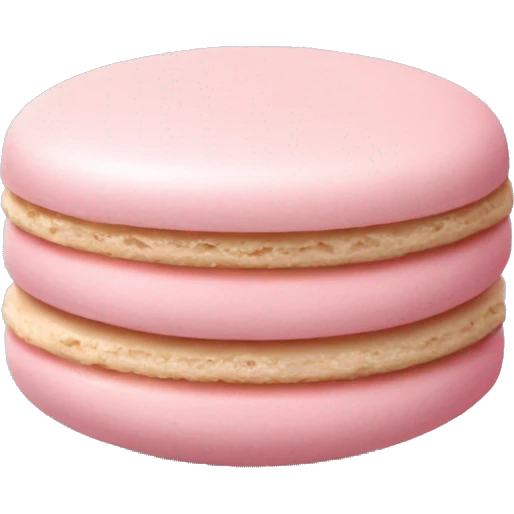 Light pink macaron emoji