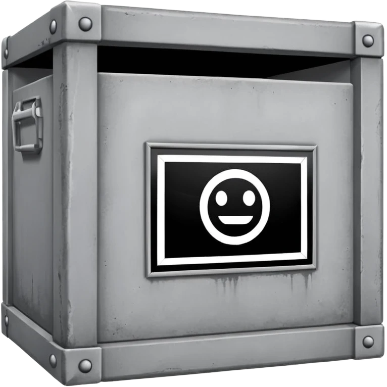 concrete container for casket to go inside of in the cemetery emoji