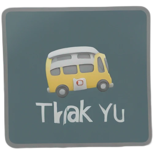 thank you on a trafic sign emoji
