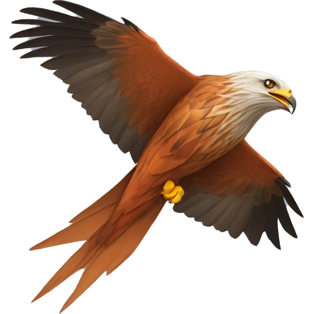red kite bird emoji