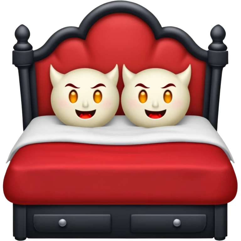 Vampire bed emoji
