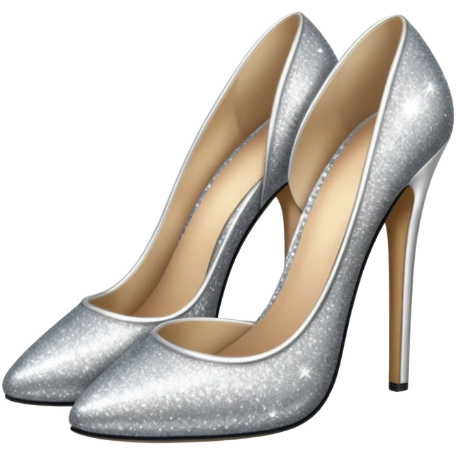 glitter shoes emoji