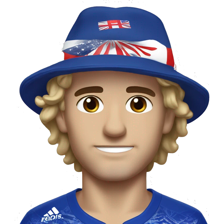 Antoine Griezmann attending Olympics with an hat  emoji