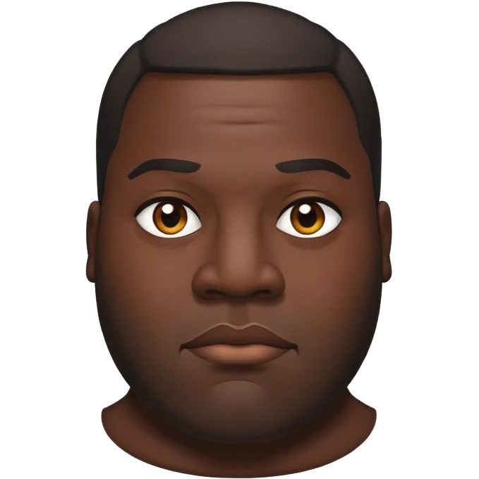 Big black man emoji