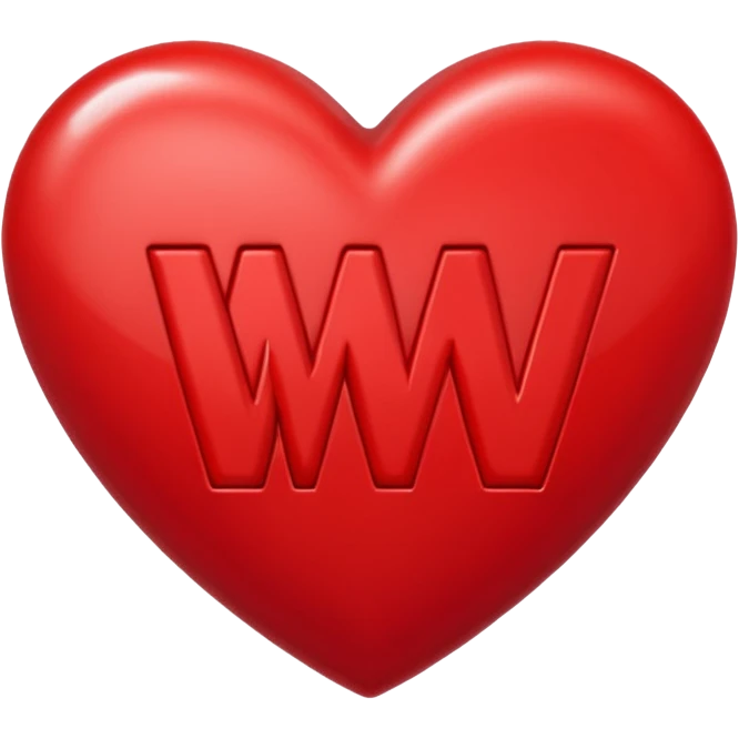 the letters M & v in a heart emoji