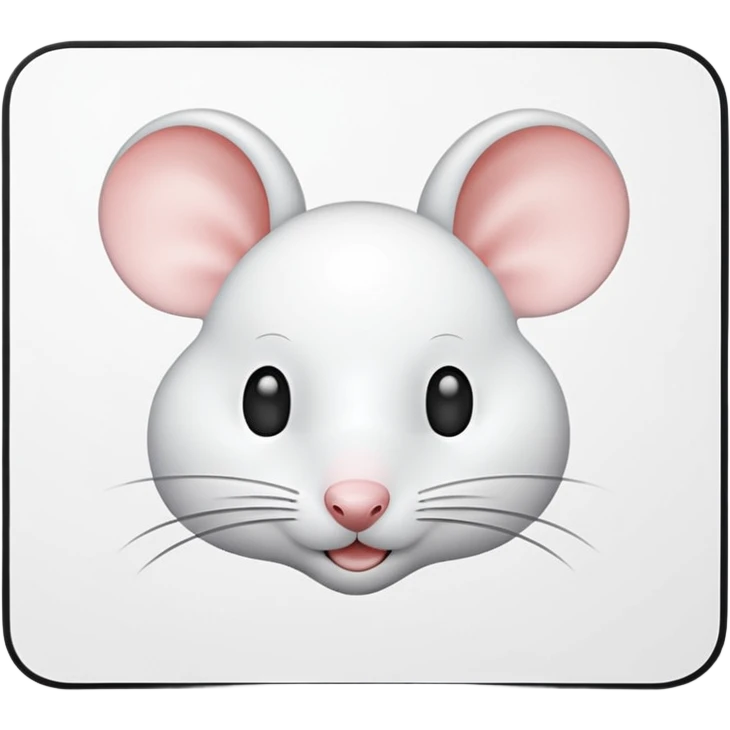 big white mouse pad emoji