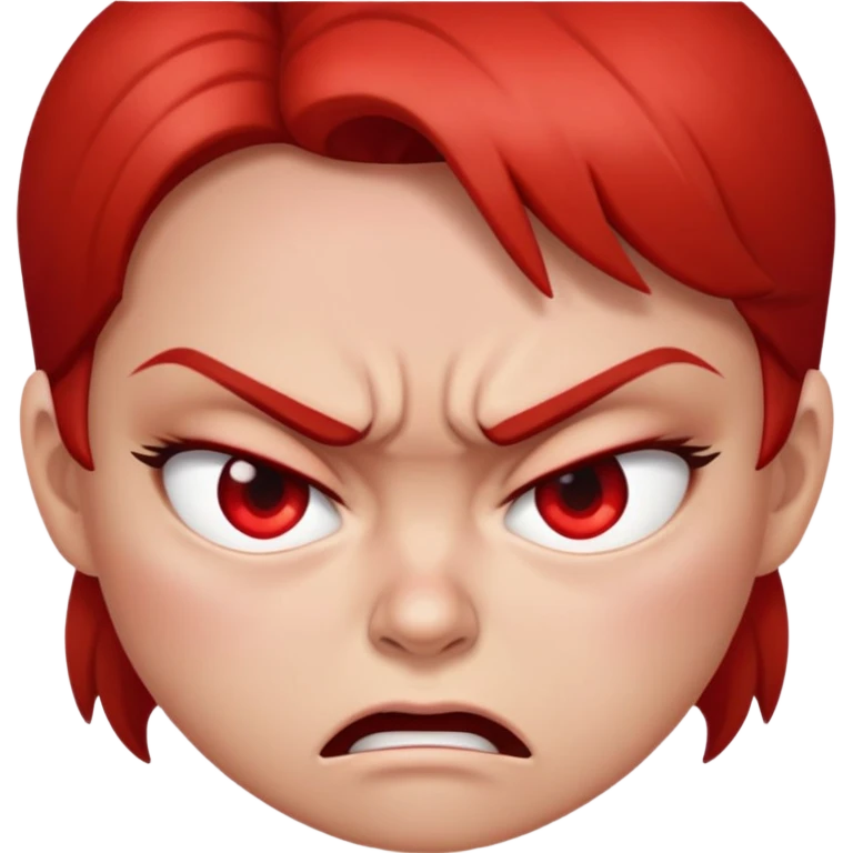 Karen looks angry emoji
