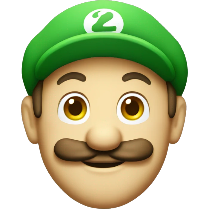 Luigi head  emoji