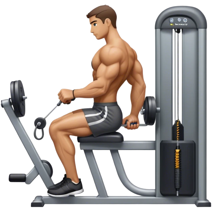 side-view man cable-machine tricep-pushdown emoji
