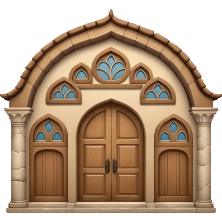 3D Apple-style emoji of a full traditional Turkish han building, showing the entire stone structure with arches, wooden doors, and windows. Rounded, glossy, smooth, soft shadows, white background.








 emoji