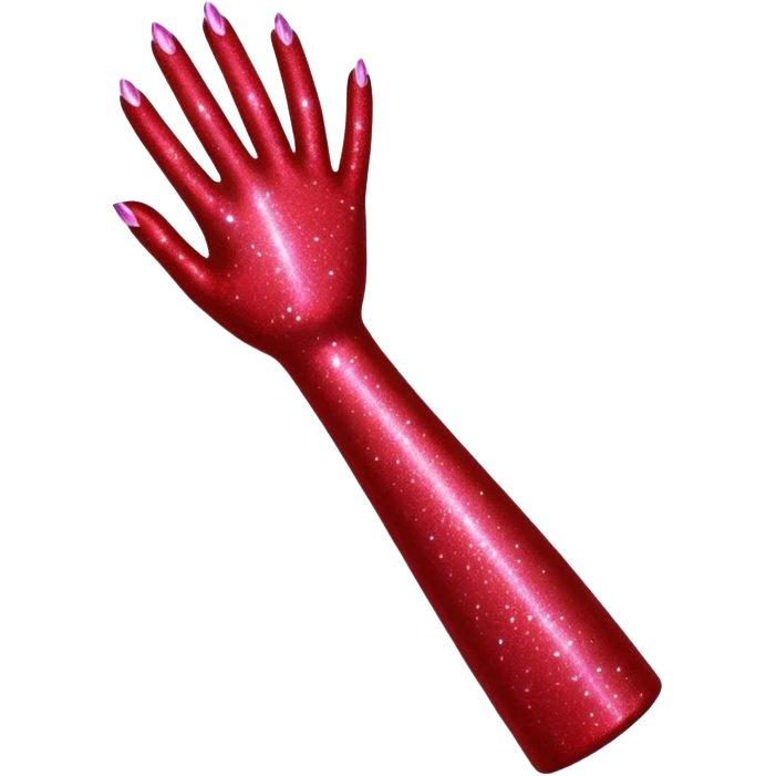 red glitter ARM emoji