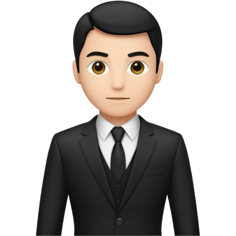 black costume suit emoji