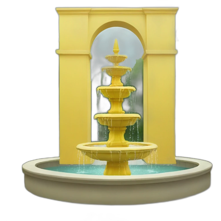 yellow fountain emoji