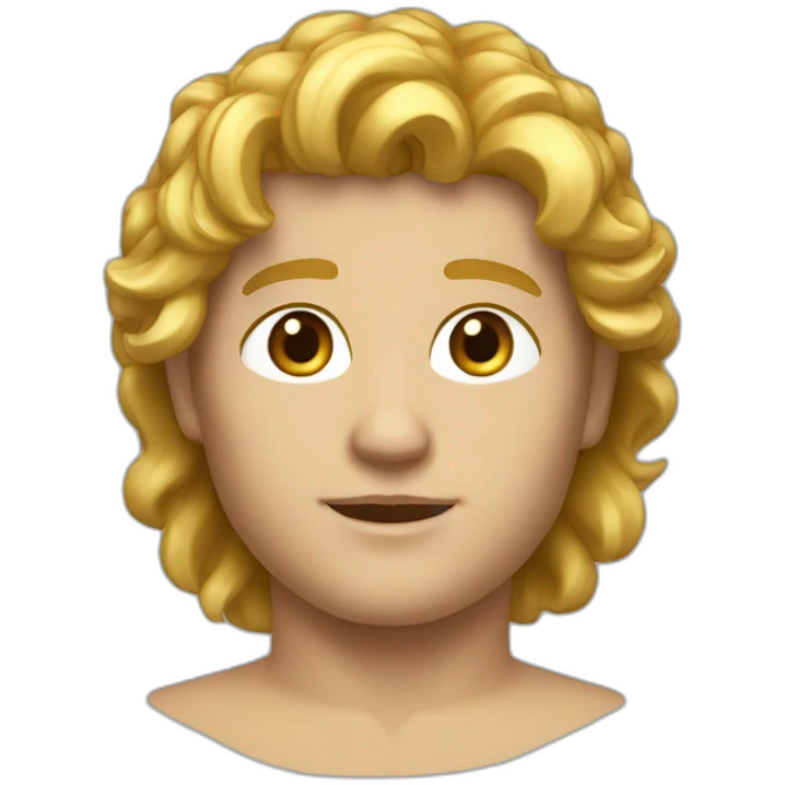 Apollo roman godd fair skin and golden hair emoji