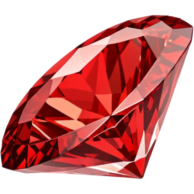 Red diamond with "RED" written on its frontRed diamond with "RED" written on its front emoji