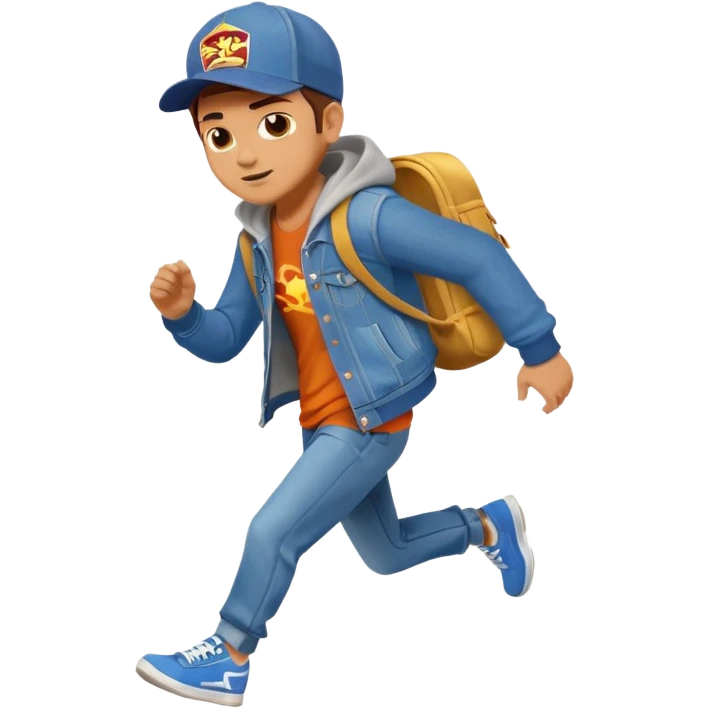 Subway surfers jake full body running  emoji