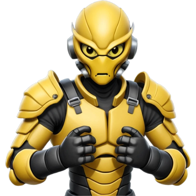 insectoid alien MMA fighter portrait, head and shoulders only, armored exoskeleton skin, sharp eyes, combat gloves, aggressive stance, 3D cartoon, mobile game icon style, clean background, no text, no watermark
 emoji