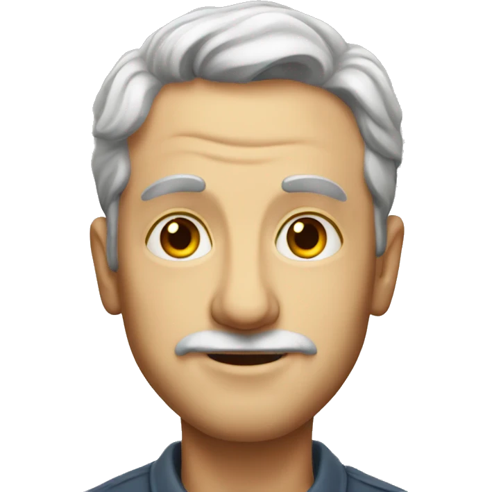 charming portrait of a man emoji