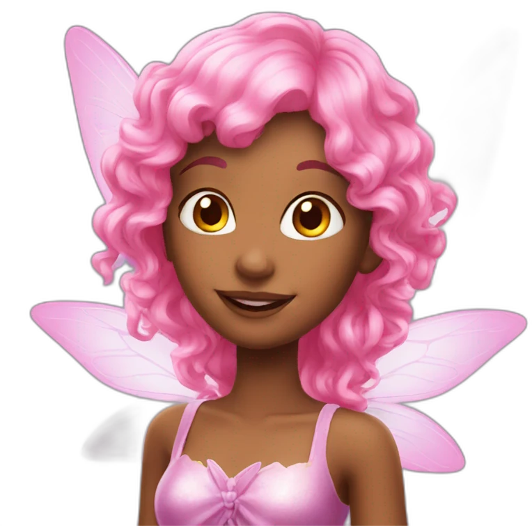 Magic Fairy with pink hair emoji