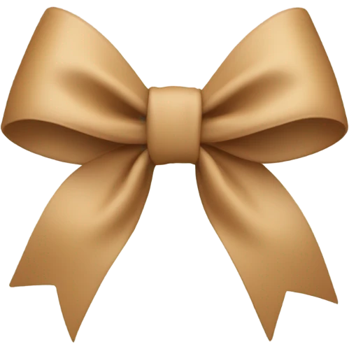 tan bow emoji
