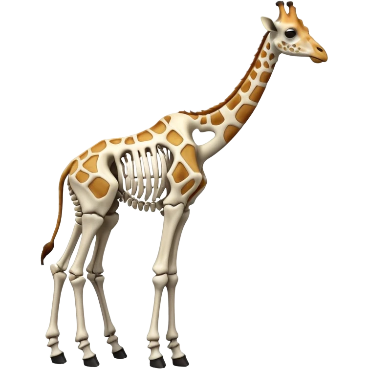 giraffe skeleton emoji