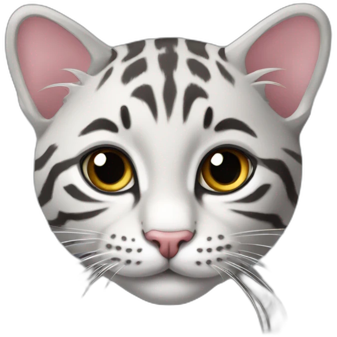 Chaton tigrée gris  emoji
