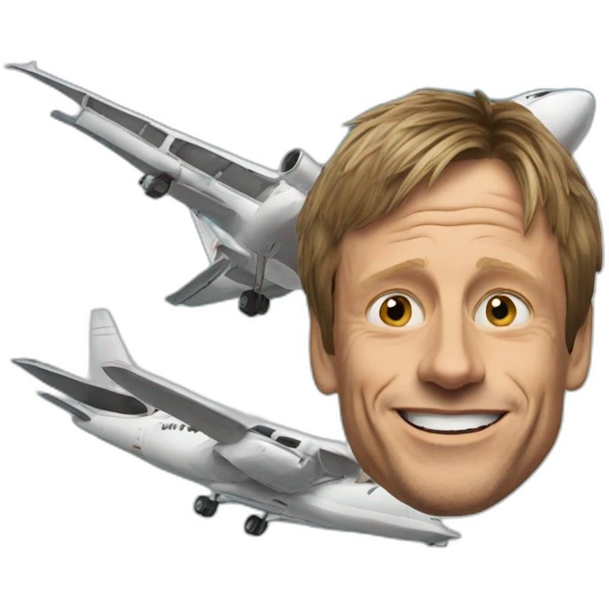 Tony Hawk on plane emoji