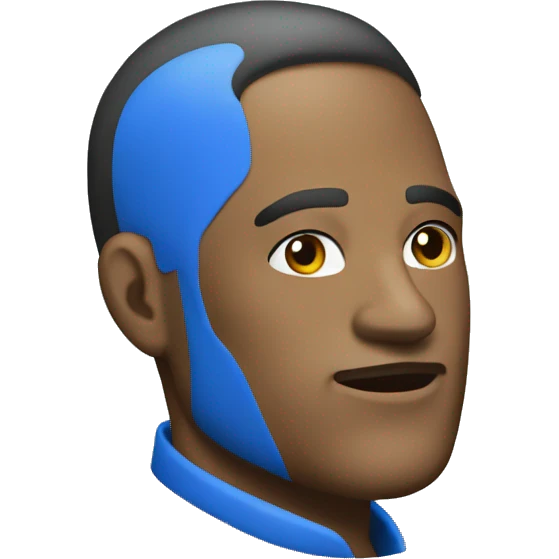A boss brand blue man shoes  emoji