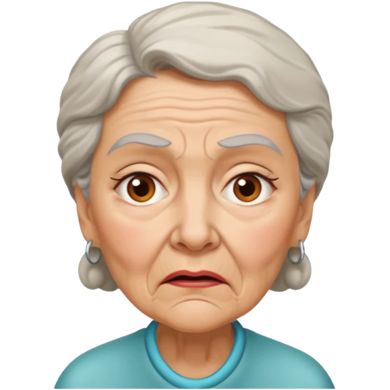 abuela con confundida emoji
