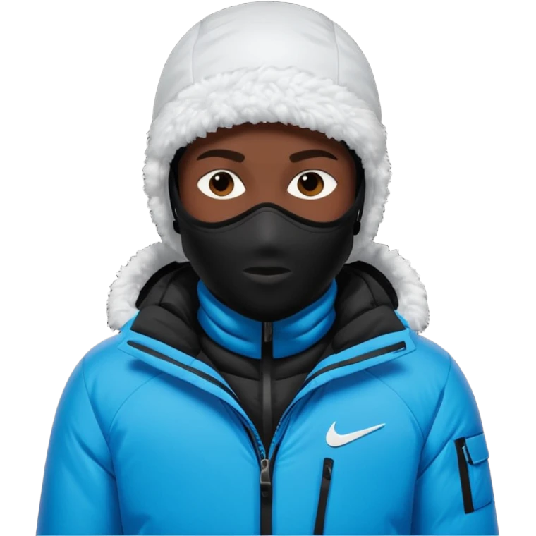 Person with Nike ski mask on emoji