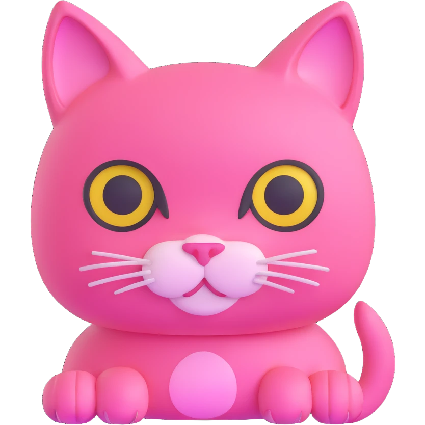 pink cat emoji