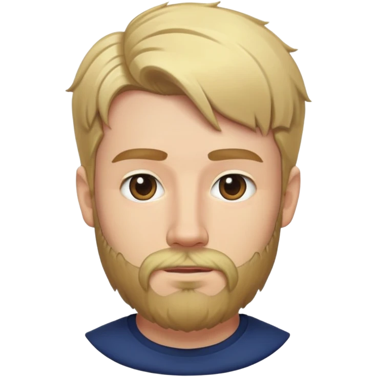 Mr Beast with blonde hair and beard emoji