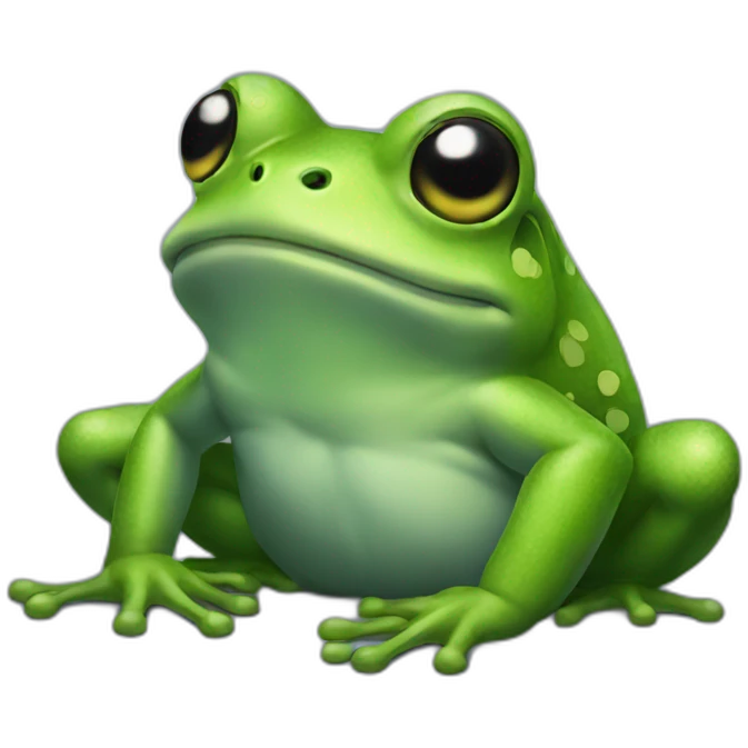 Frog smoke emoji