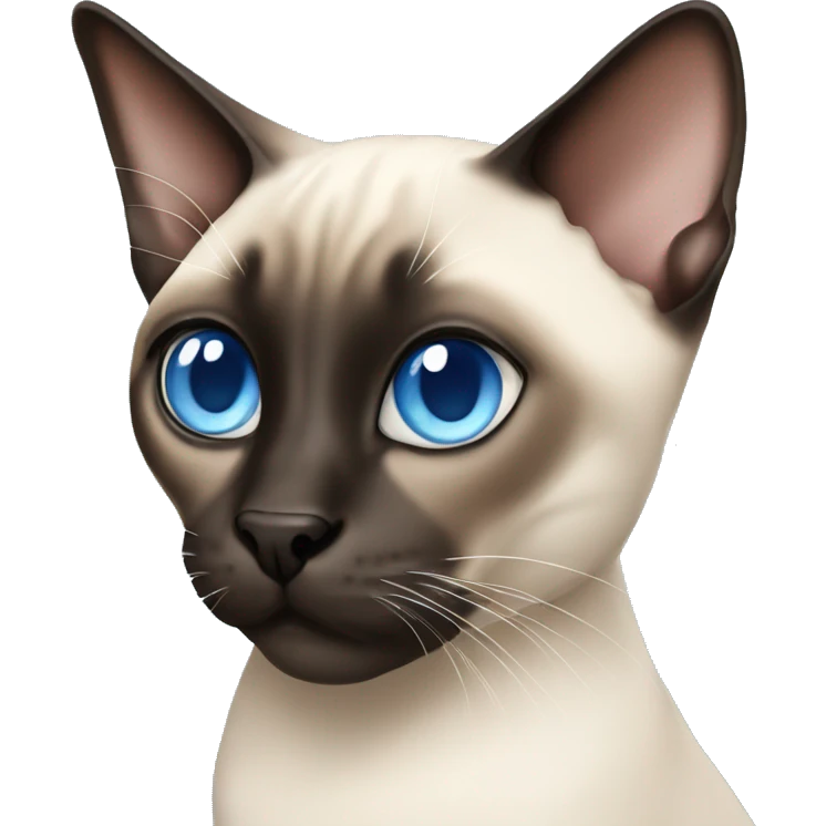 siamese with blue eyes cat emoji