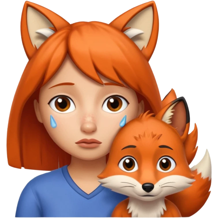 Make Dora and Swiper the fox crying emoji
