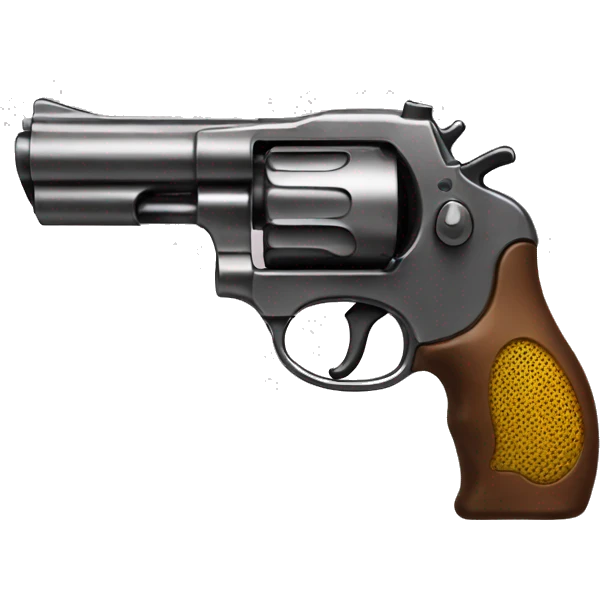 Smiley pointing comic gun forward emoji