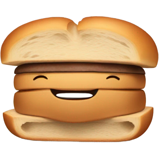 Bread from burger the frist one emoji
